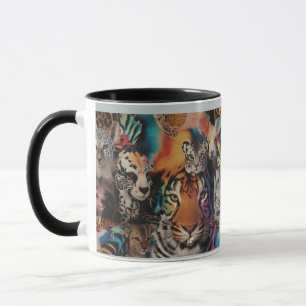 Combo-Tasse für eklektische Tierdrucke - Lebhaft Tasse