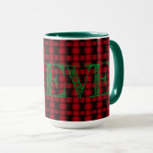 Combo-Tasse für personalisierte, rote und schwarze Tasse (VorderseiteRechts)