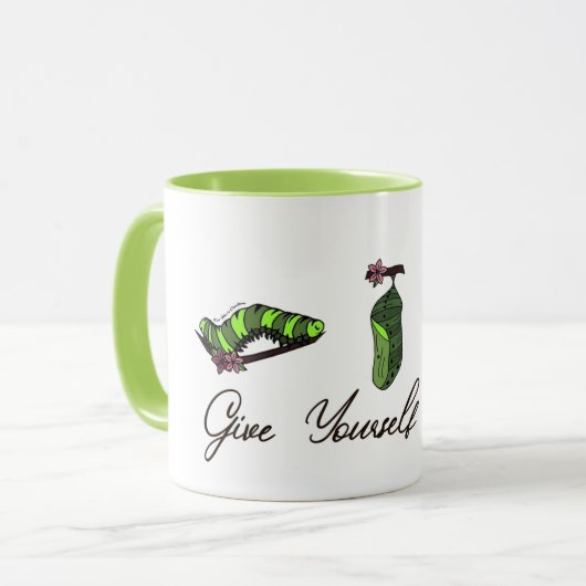 Combo-Tasse - Gib dir Zeit Tasse (Vorderseite Links)