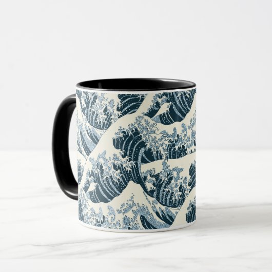 Combo-Tasse - Hokusais Welle Tasse (Vorderseite Links)