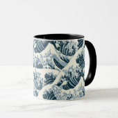 Combo-Tasse - Hokusais Welle Tasse (VorderseiteRechts)