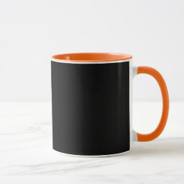 Combo-Tasse in Schwarz und Orange Tasse