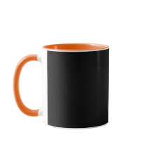 Combo-Tasse in Schwarz und Orange