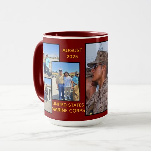 Combo-Tasse "Landen's USMC Boot Camp Abschluss" Tasse (Vorderseite Links)