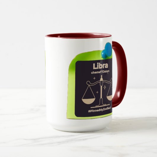 Combo Tasse M07 #PinnedMyZodiac! Libra (VorderseiteRechts)