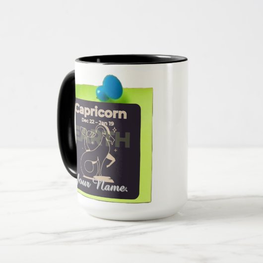 Combo Tasse M10 #PinnedMyZodiac! Capricorn (Vorderseite Links)