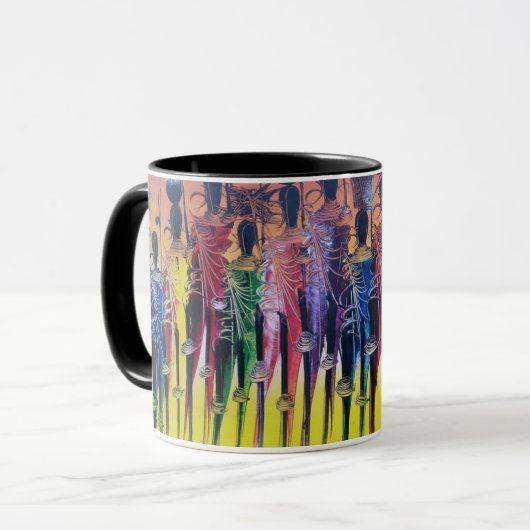 Combo-Tasse (Masai-Druck) Tasse (Vorderseite Links)