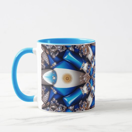 Combo-Tasse mit argentinischen Farben Tasse (Links)