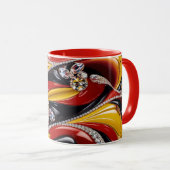 Combo-Tasse mit belgischen Farben Tasse (VorderseiteRechts)