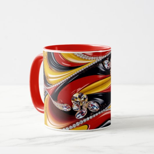Combo-Tasse mit belgischen Farben Tasse (Vorderseite Links)
