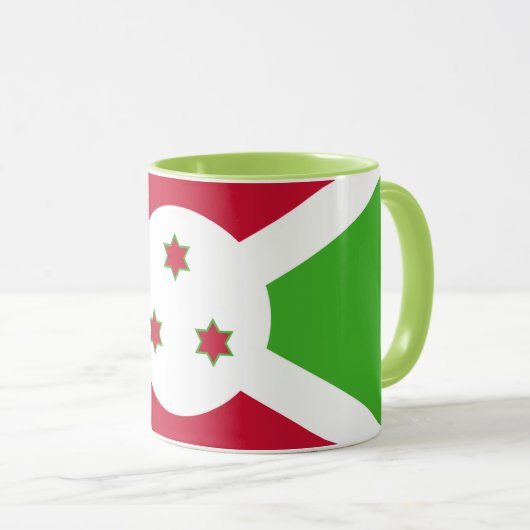 Combo-Tasse mit der Flagge Burundis Tasse (VorderseiteRechts)
