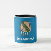 Combo-Tasse mit der Flagge des Staat Oklahoma, USA Tasse (Zentrum)