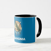 Combo-Tasse mit der Flagge des Staat Oklahoma, USA Tasse (VorderseiteRechts)