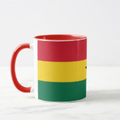 Combo-Tasse mit der Flagge Ghanas Tasse (Links)