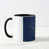 Combo-Tasse mit der Flagge von Alaska, USA Tasse (Links)