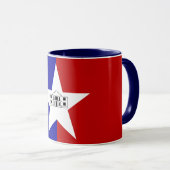 Combo-Tasse mit der Flagge von San Antonio Tasse (VorderseiteRechts)