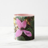 Combo-Tasse mit Foto echter Blume Tasse (Zentrum)