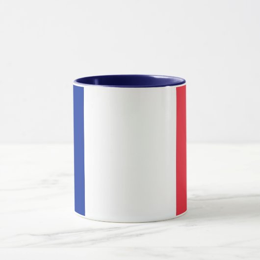 Combo-Tasse mit französischer Flagge Tasse (Zentrum)