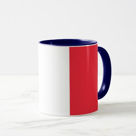 Combo-Tasse mit französischer Flagge Tasse (VorderseiteRechts)