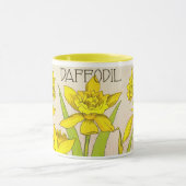 Combo Tasse mit gelbem Daffodil Design! (Zentrum)