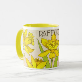 Combo Tasse mit gelbem Daffodil Design!