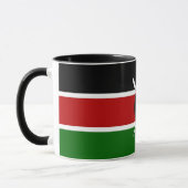 Combo-Tasse mit kenianischer Flagge Tasse (Links)