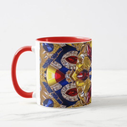 Combo-Tasse mit kolumbianischen Farben Tasse (Links)