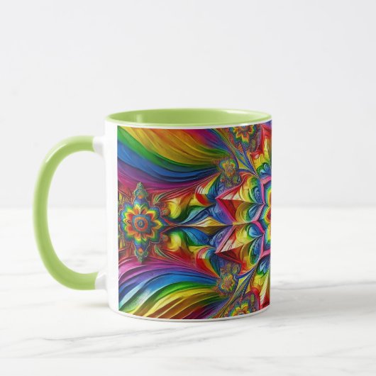 Combo-Tasse mit LGBTQ-Farben Tasse (Links)