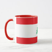 Combo-Tasse mit libanesischer Flagge Tasse (Links)