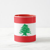 Combo-Tasse mit libanesischer Flagge Tasse (Zentrum)