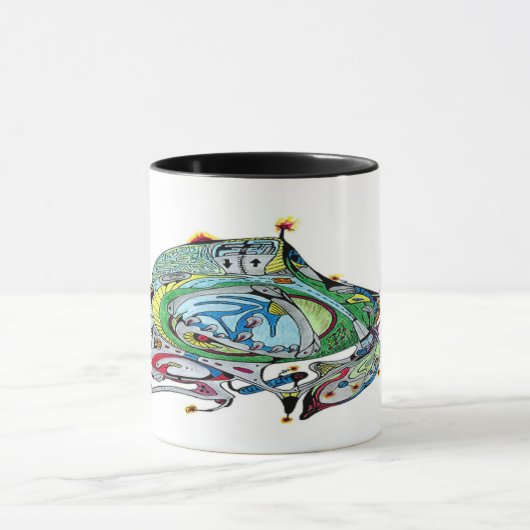 Combo-Tasse mit Raumfahrttechnik 1 a.1 Tasse (Zentrum)