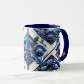 Combo-Tasse mit schottischem Thistles Design Tasse (VorderseiteRechts)