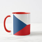 Combo-Tasse mit tschechischer Flagge Tasse (Links)