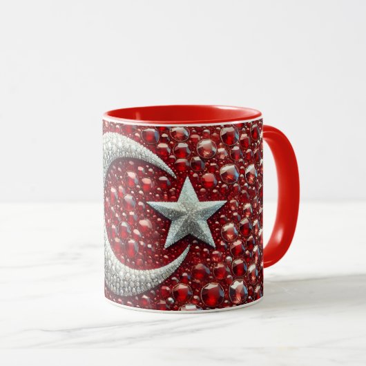 Combo-Tasse mit türkischen Farben Tasse (VorderseiteRechts)