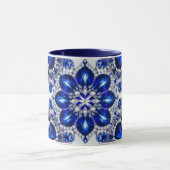 Combo-Tasse mit White Blue Tasse (Zentrum)