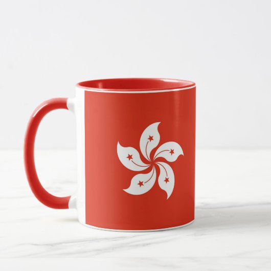 Combo-Tasse unter der Flagge Hongkongs Tasse (Links)