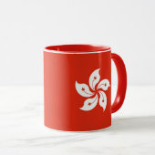 Combo-Tasse unter der Flagge Hongkongs Tasse (VorderseiteRechts)