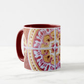 Combo Vintage-Stil-Tasse -2 Tasse (Vorderseite Links)