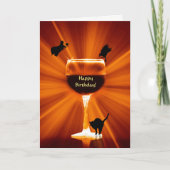 Combo Wine Themed Karte (Vorderseite)