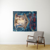 Come Adore Him Tapestry Wandteppich (Beispiel (Horizontal))