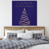 Come And Behold Him | Christmas Canvas Print Leinwanddruck (Insitu (Schlafzimmer))
