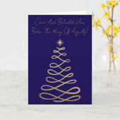 Come And Behold Him | Christmas Greeting Card Karte (Gelbe Blume)