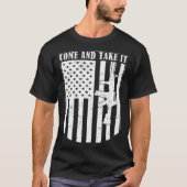 Come And Take it US Flag Distressed T-Shirt (Vorderseite)