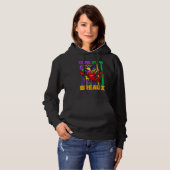 Come At Me Breaux Crawfish Funny Mardi Gras Beads Hoodie (Vorne ganz)