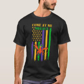 Come at me breaux usa us flag Mardi Gras y'all T-Shirt (Vorderseite)