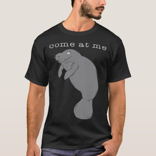 Come At Me Sea Cow Cute T-Shirt (Vorderseite)