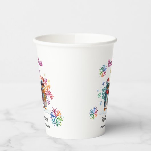 Come Chill mit der Coolsten Crew Around Christmas Pappbecher (Links)