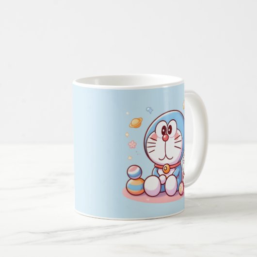 Come Come Cat And Doraemon Kaffeetasse (VorderseiteRechts)
