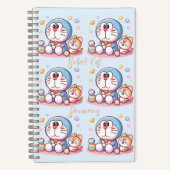 Come Come Cat And Doraemon Notizblock (Vorderseite)