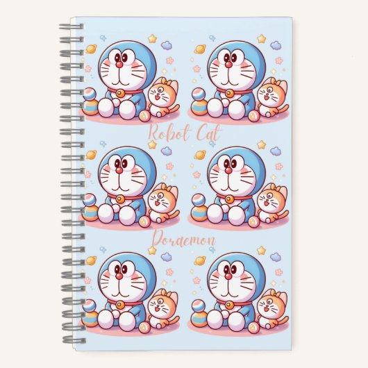 Come Come Cat And Doraemon Notizblock (Vorderseite)